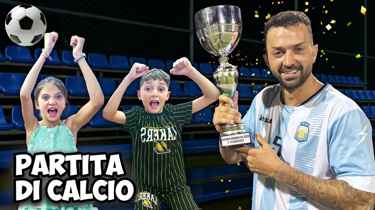 VLOGVI ! ANDIAMO PER LA PRIMA VOLTA A VEDERE UNA PARTITA DI CALCIO DI PAPAANTONIO, LA FINALE !