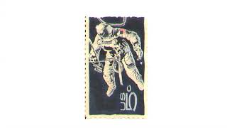 The iconic 1967 US 5¢ Gemini IV Space Walk stamp