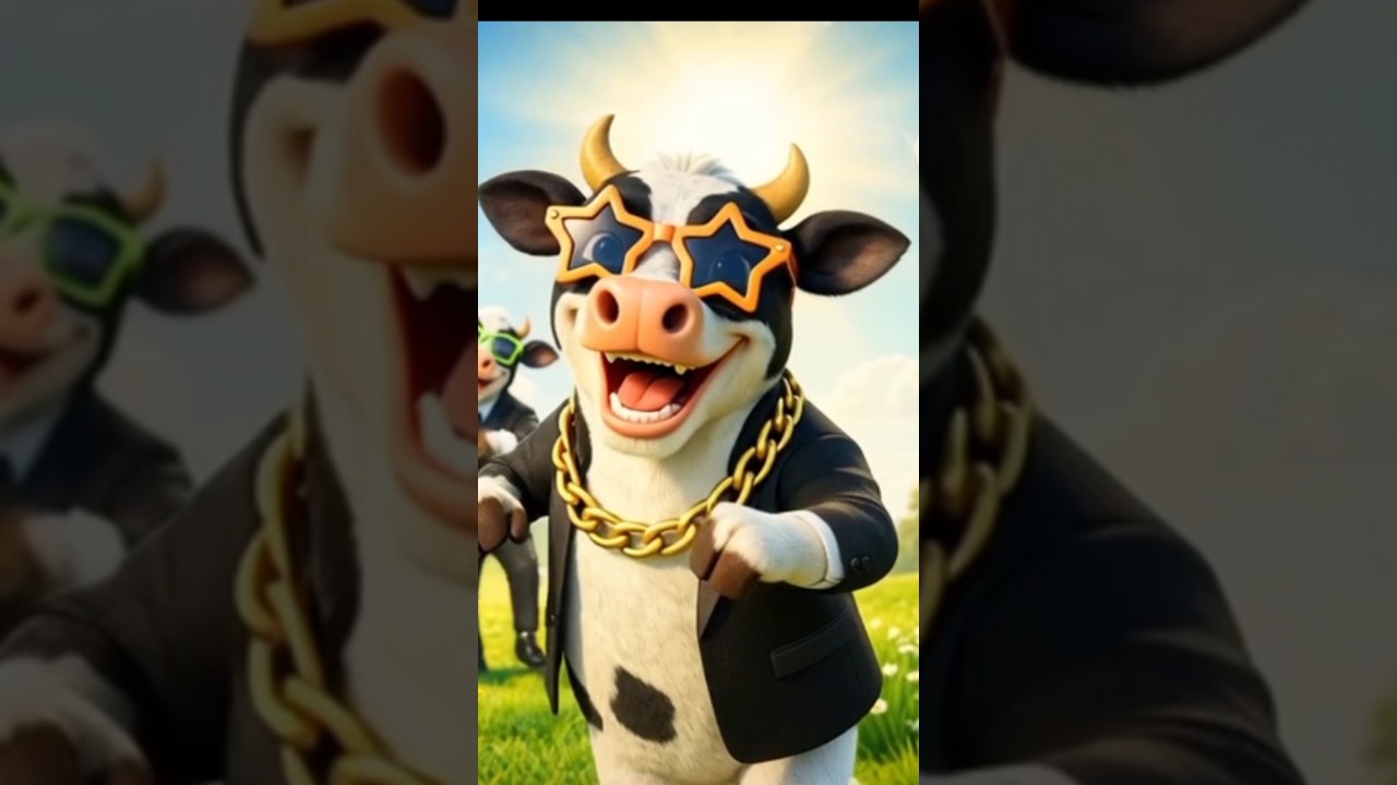 FUNNY COW DANCE 🐄| COW SONG  _ COW VIDEOS | DANCING COW | ANIMAL SOUND