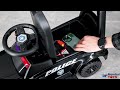 Video: Macchina Polizia Elettrica Cavalcabile per Bambini 6V con Sirena Megafono Luci Led Lampeggianti realistici Schienale