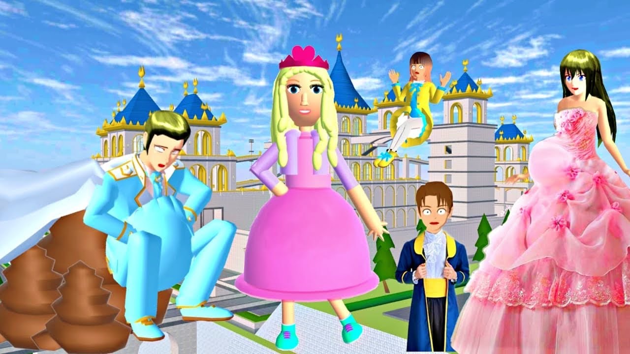 BARBIE BIKIN PANGERAN JADI BERAK DI ISTANA SAMPAI BANJIR TAI YUTA MIO PANIK!|SAKURA SCHOOL SIMULATOR