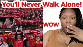 American Reacts To: Liverpool F.C. & 95,000 Australian fans sing 