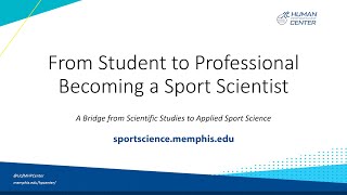 From Student to Professional - Becoming a Sport Scientist