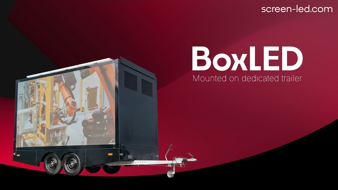 Boxled BoxLED on Trailer - Advertising That Moves With Your Audience - YouTube