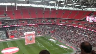 My seat from the top of Wembley - Block 501