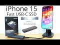 Best and fastest external usbc ssd drive for your iphone 15