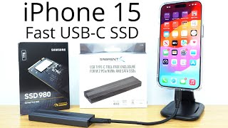 Best and Fastest External USB-C SSD Drive for Your iPhone 15