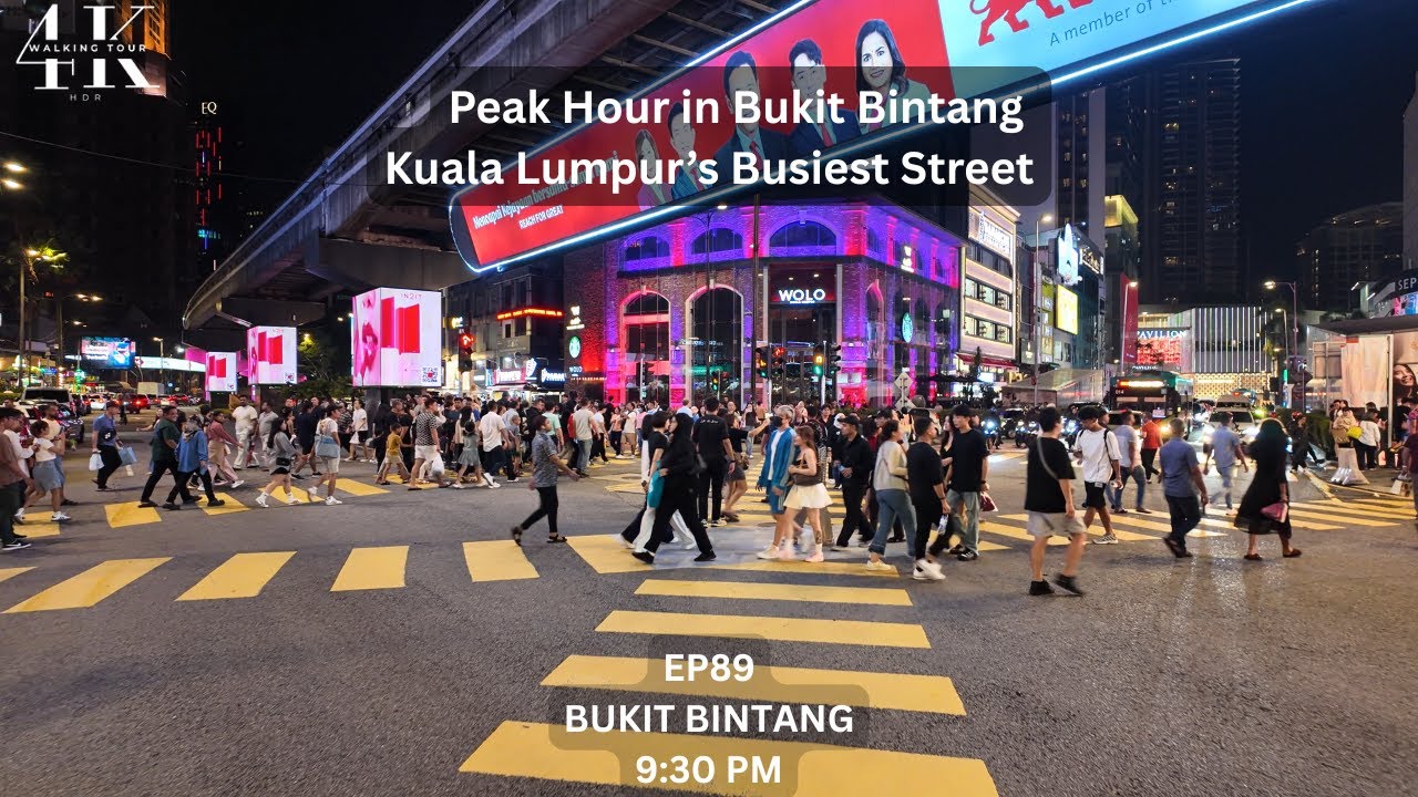 EP89 | Peak Hour in Bukit Bintang Kuala Lumpur’s Busiest Street | Kuala Lumpur | DJI Pocket 3