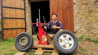 How to use a Manual Tire Changer ? (for Cars, Quad, Motorbike) DIY
