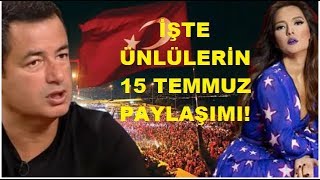 Ünlü İsimlerin 15 Temmuz Paylaşımları! Athena Gökhan'a Büyük Tepki!