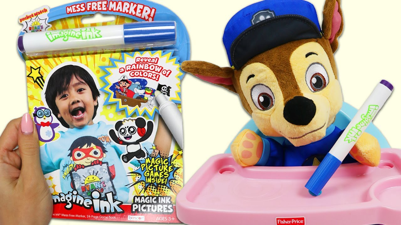 Do A Ryan's World Imagine Ink With Paw Patrol Chase!