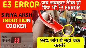 suriya E3 error induction cooker || E3 error induction cooker || tech wala update