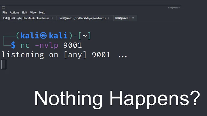 Troubleshooting Netcat (NC) when attempting a reverse shell - Kali