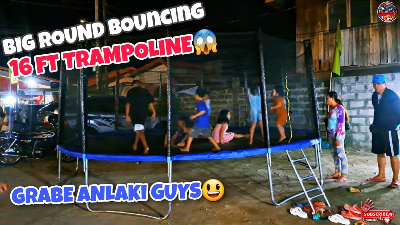 16FT TRAMPOLINE BIGGEST BOUNCING ROUND TRAMPOLINE UNBOXING & ASSEMBLE