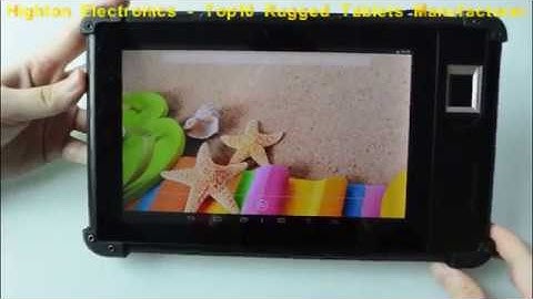 Highton #Dual OS# HR835 Rugged tablets PC Android 4.4 OS with Fingerprint scanner