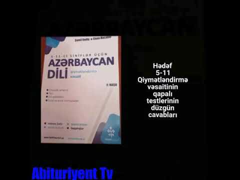 Hədəf Azərbaycan dili qiymətləndirmə vəsaiti düzgün test cavabları. (Kurikulum)