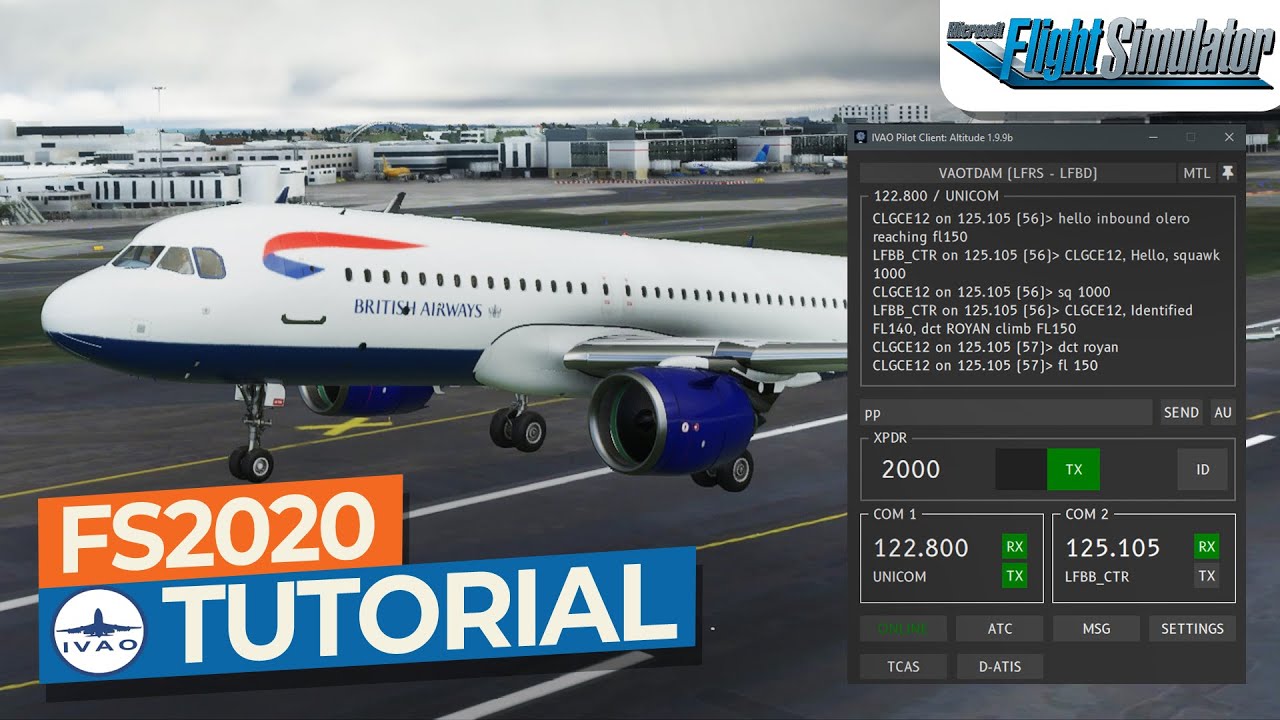 [MSFS 2020] IVAO Installation & Setup Tutorial Altitude Client