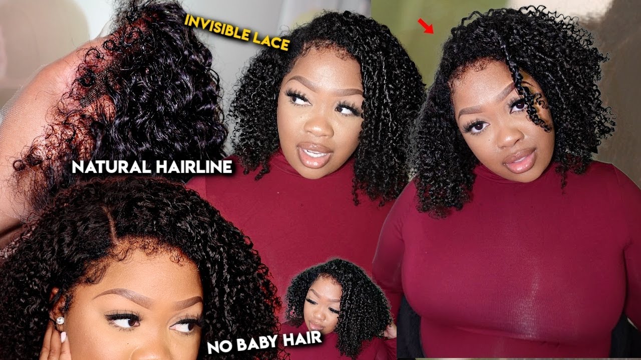 BEST KINKY CURLY NATURAL HAIRLINE LACE WIG 😍 START TO FINISH | REALISTIC EDGES LUVME HAIR