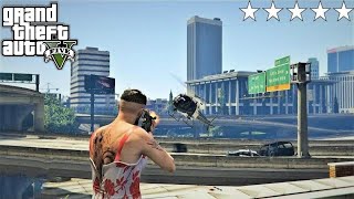 GTA 5 - Trevor's FIVE STAR COP BATTLE!! (GTA V Funny Moment)