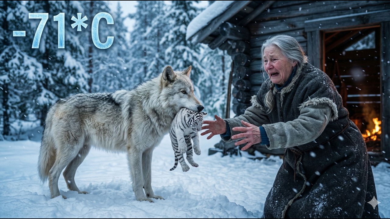 In -71°C Blizzard, A Wolf Steals a Tiger Cub… An Old Woman Fights to ...