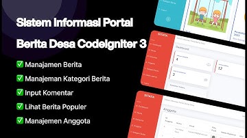 Source Code Sistem Informasi Portal Berita Desa Codeigniter 3 Gratis