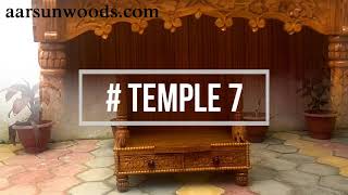 #105 Top 7 Temple Mandir Designs |  लकड़ी के अद्भुत मंदिर, हस्तनिर्मित @Aarsun