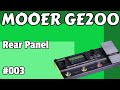 #003 Rear Panel MOOER GE200
