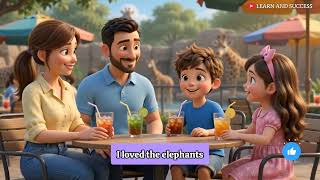 Zoo English Conversation 🙊🦒| Learn English Through Story | Slow English A2 Level 