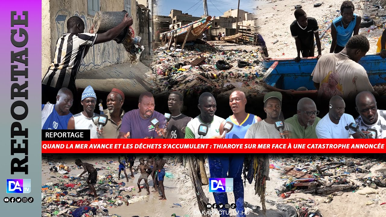 Quand la mer avance et les déchets s’accumulent : Thiaroye sur Mer face à une catastrophe annoncée