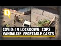 Ahmedabad police seen toppling vegetable carts one cop suspended  the quint