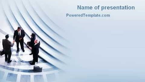 Business Agreement PowerPoint Template by PoweredTemplate.com