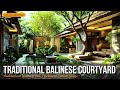 Architectural harmony with balinese traditional tropical courtyard design