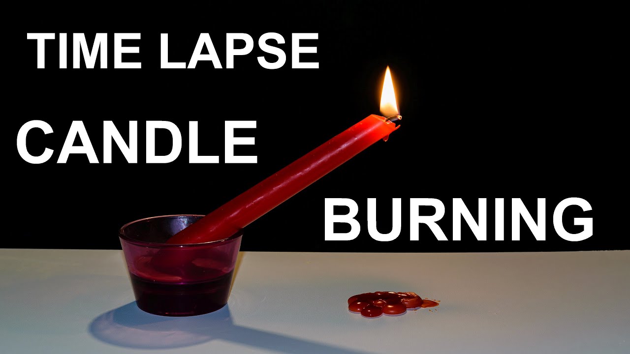 🕯 Candle burning time lapse [4K] YouTube