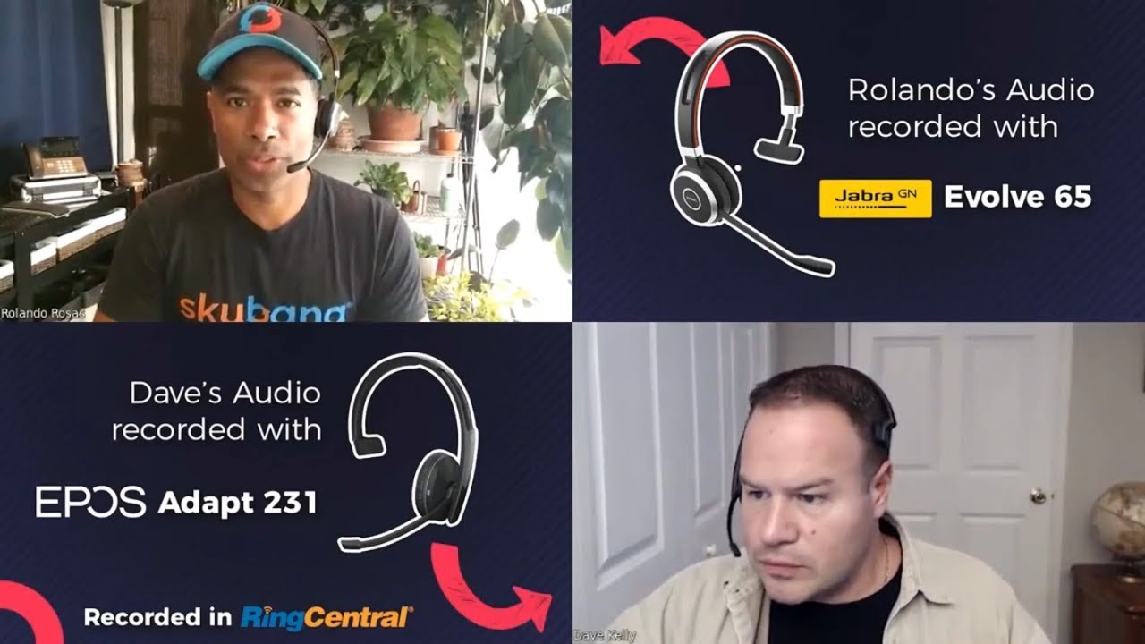 Comparing Work from Home Headphones for Meetings - Jabra Evolve 65 vs EPOS Sennheiser 200 Adapt