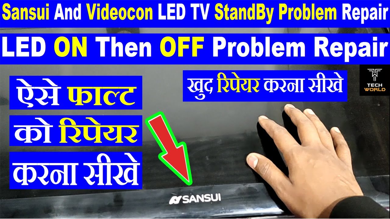 videocon led tv standby problem sansui led tv standby problem repair
