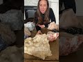 Large Crystal Haul #crystalhaul #crystals #largecrystals #bluecalcite #sodalite #rosequartz #geode