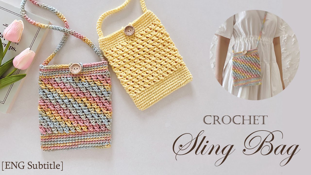 Crochet Sling Bag Tutorial - YouTube