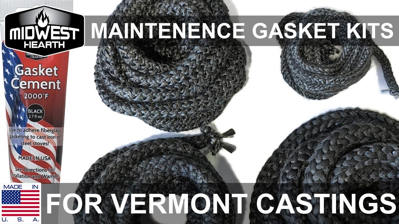Midwest Hearth Gasket Kits for Vermont Castings Wood Stoves - YouTube
