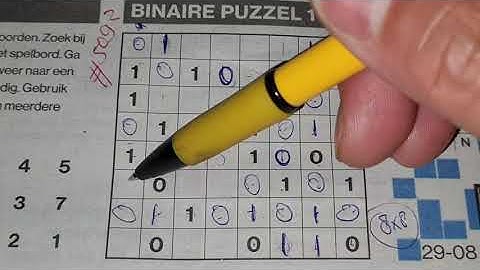 (#5092) Monday. Binary01 Sudoku puzzle. Bonus Extra edition. 08-29-2022 Extra part 3 of 4