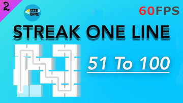 Streak One Line Puzzle Game: Level 51 To 100 , iOS Walkthrough