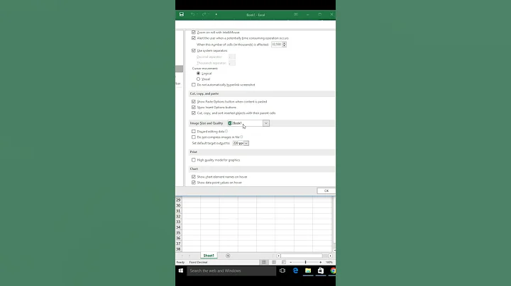How to change image size and quality in MS Excel