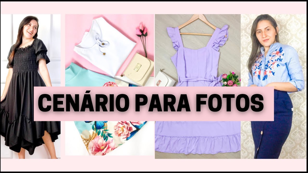 Como Montar Cenário Para Fotos de Roupas Gastando Pouco - YouTube