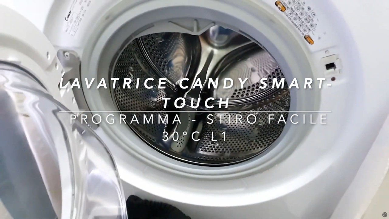 Lavatrice Candy Smart-Touch - Stiro Facile, 30°c, 1000rpm (Full Cycle)