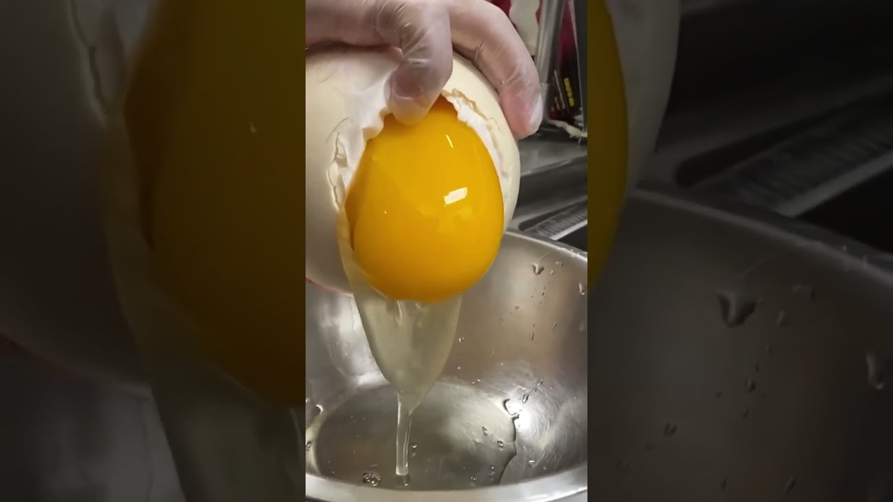 Cracking Open An Ostrich Egg Food Network Shorts