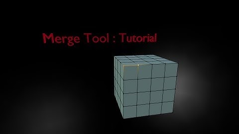 Blender Tutorial : Merge Tool
