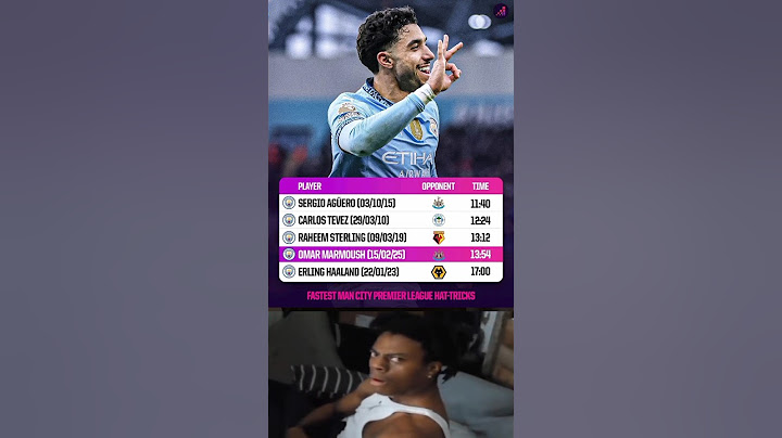 Omar Marmoush's hat-trick was the fourth fastest  by a Man City player in Premier League history.⏱️