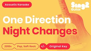 Night Changes Karaoke | One Direction (Acoustic Karaoke)