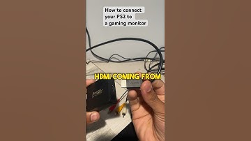 How to connect PlayStation 2 to a gaming monitor using HDMI cable