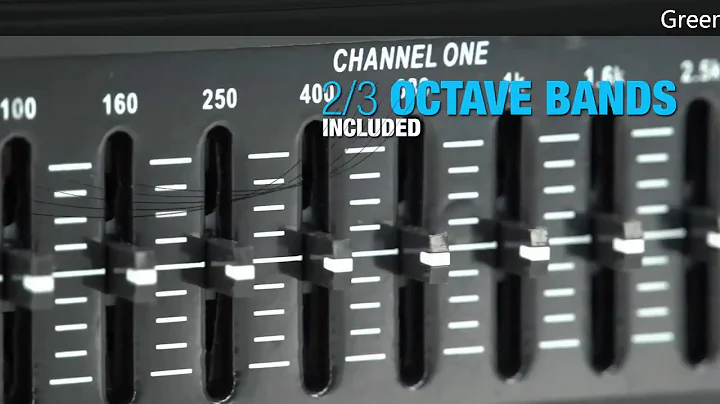 Professional audio equalizer GAX-215 Dual 15 Band Graphic Equalizer