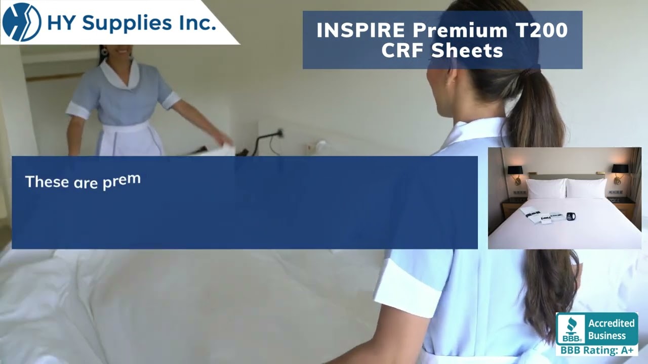 INSPIRE Premium T200 CRF Sheets Wholesale USA | Twin Flat T200 Sheet Bulk USA | King Flat T200